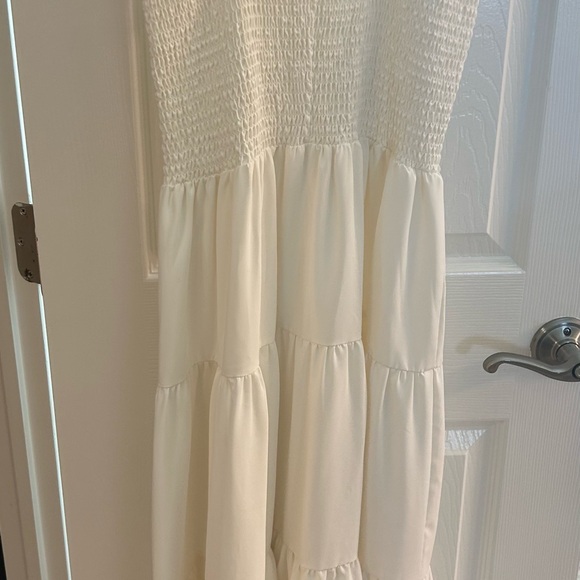 Amanda Uprichard White Ruffled Top - Picture 2 of 3